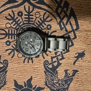 Nixon Mens Large Face Gunmetal Watch